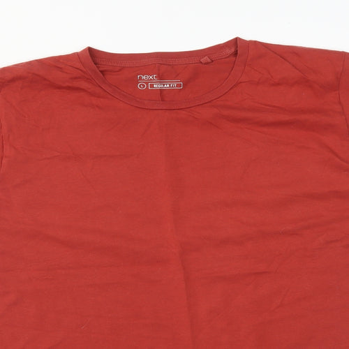 NEXT Mens Orange    T-Shirt Size L