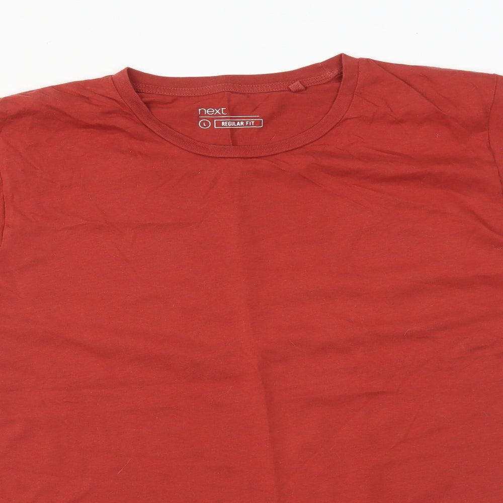 NEXT Mens Orange    T-Shirt Size L