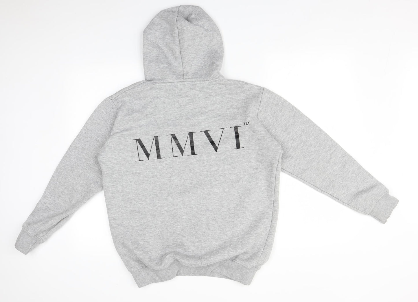 Boohoo Mens Grey   Pullover Hoodie Size XS