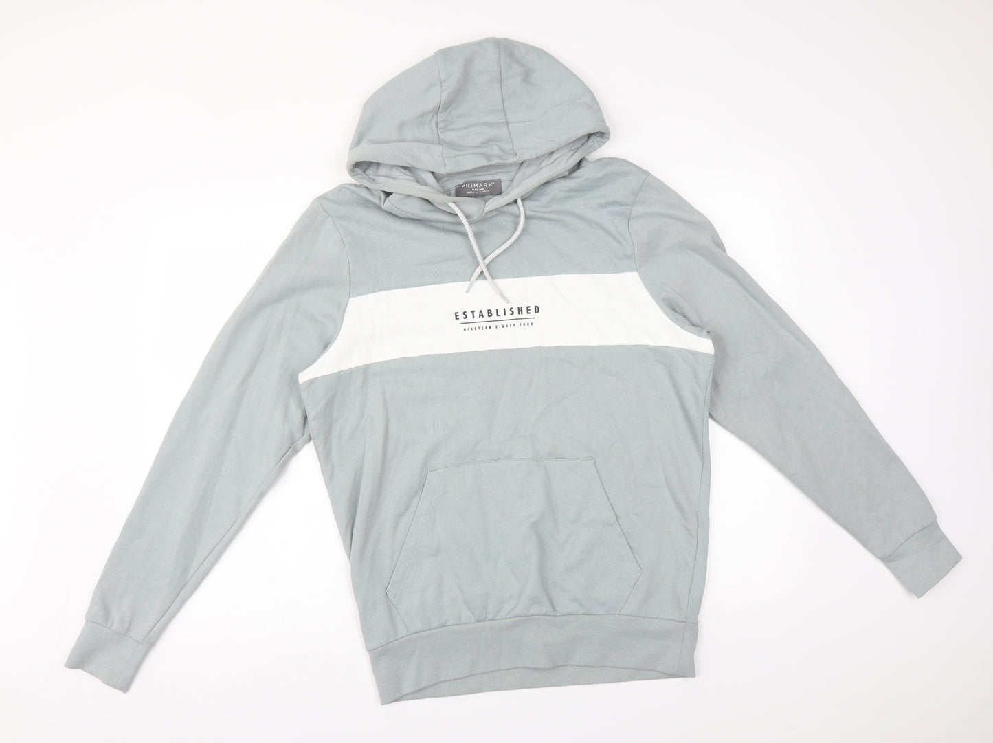 Primark Mens Grey   Pullover Hoodie Size M