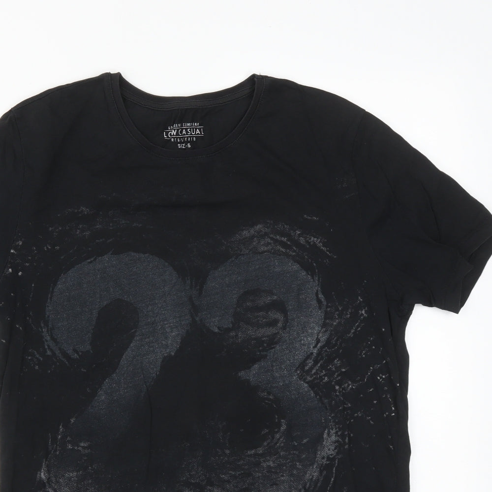 GARMENT COMPANY Mens Black    T-Shirt Size S