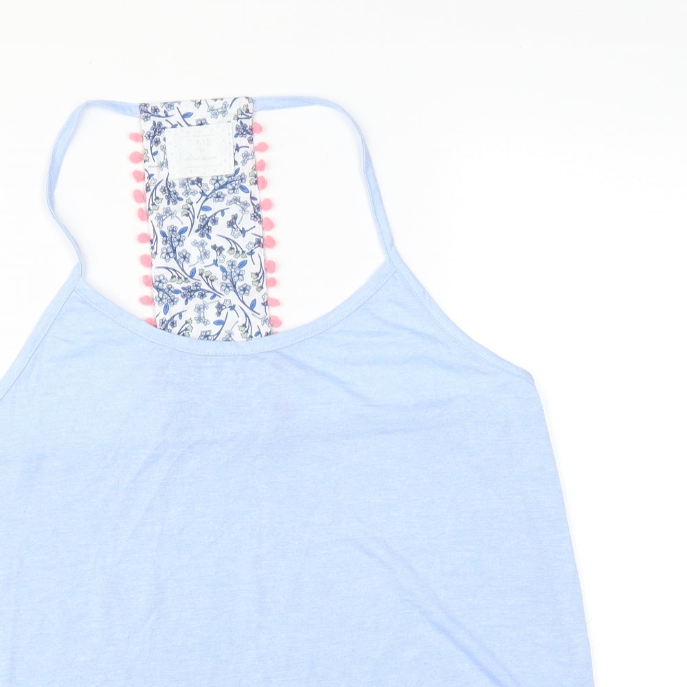 Matalan Womens Blue Solid   Pyjama Top Size M