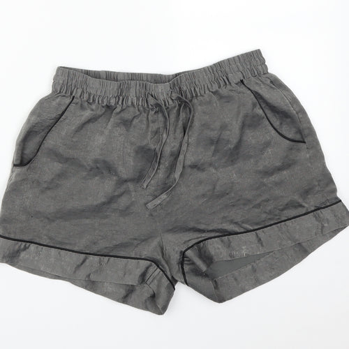 NEXT Womens Grey Solid   Sleep Shorts Size 8