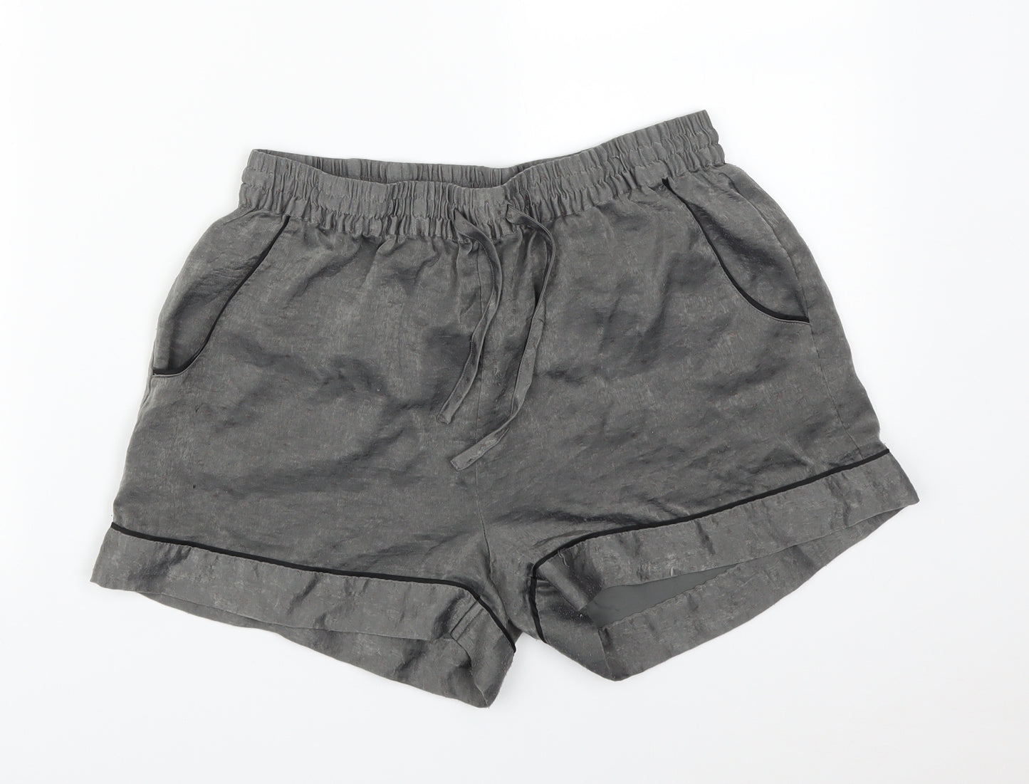 NEXT Womens Grey Solid   Sleep Shorts Size 8