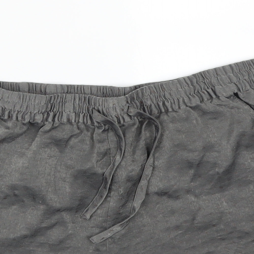 NEXT Womens Grey Solid   Sleep Shorts Size 8
