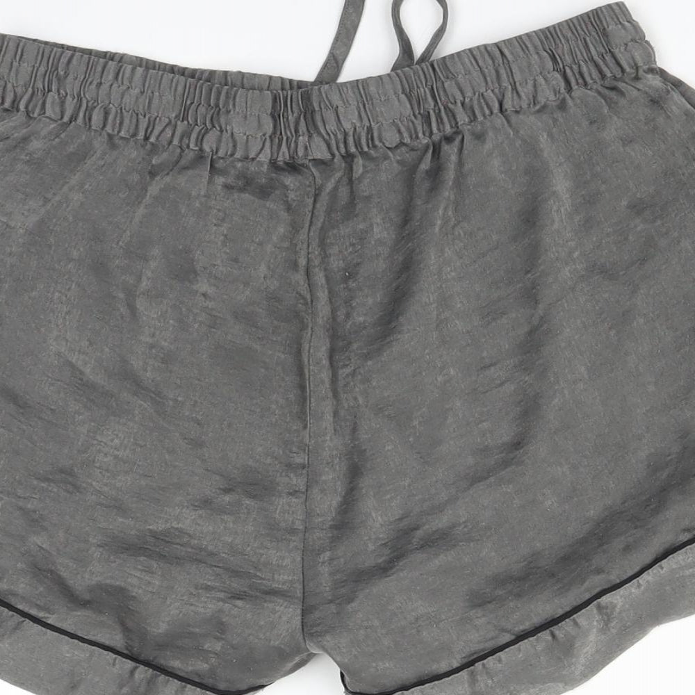 NEXT Womens Grey Solid   Sleep Shorts Size 8
