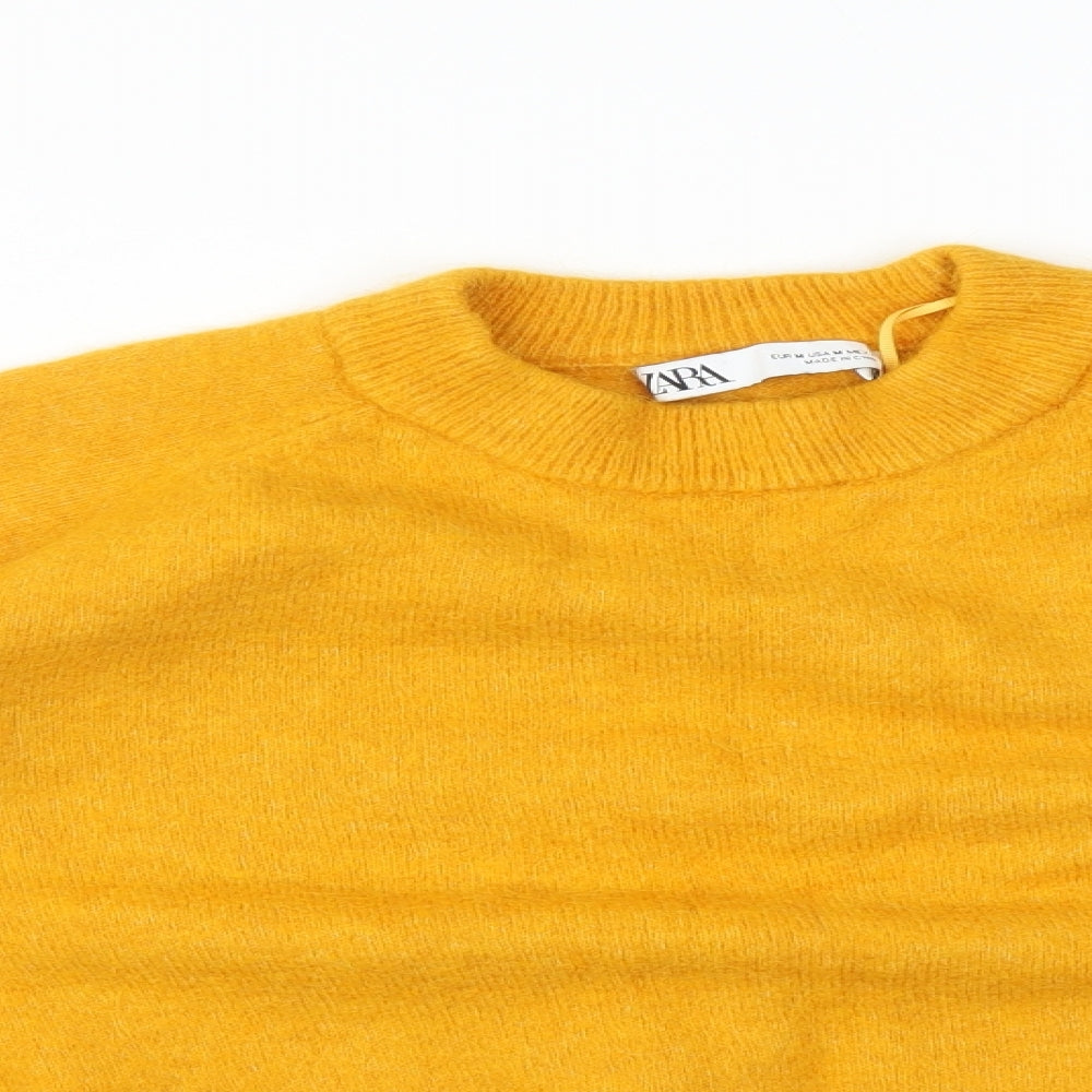 Zara Womens Orange   Basic T-Shirt Size M