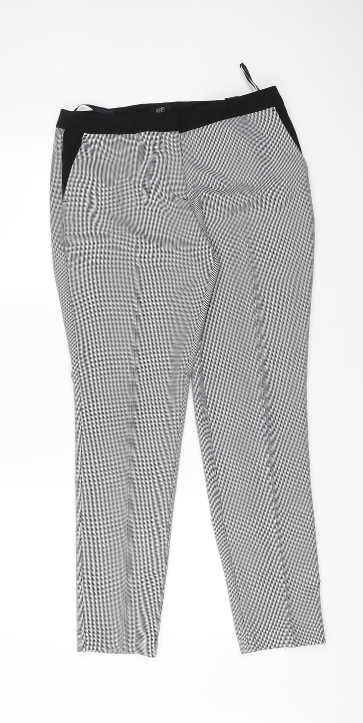 F&F Womens Multicoloured Check Trousers Size 10 L28 in