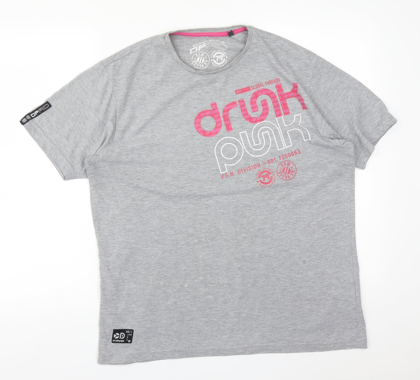 DPRO Womens Grey   Basic T-Shirt Size XL
