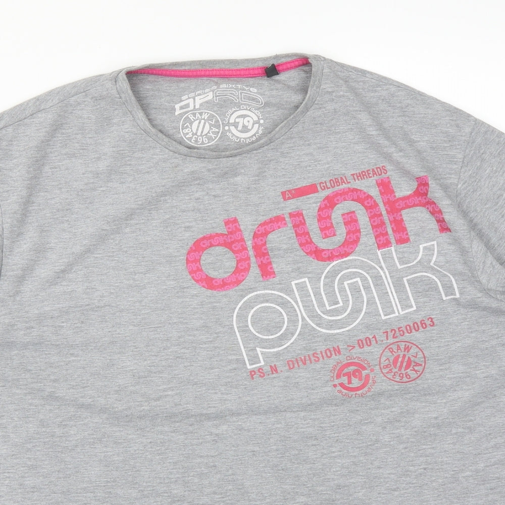 DPRO Womens Grey   Basic T-Shirt Size XL