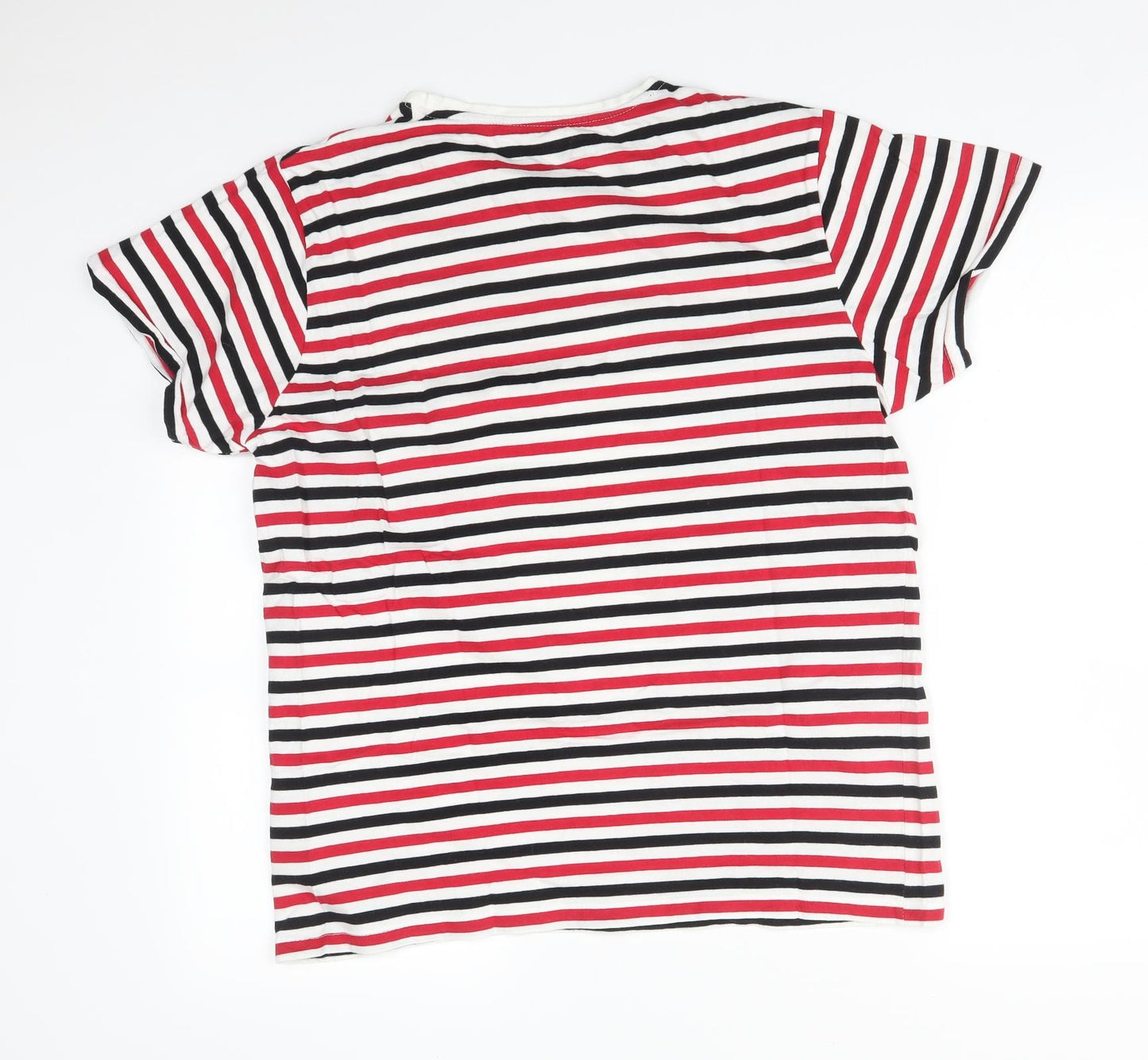 Cedar Wood State Mens Multicoloured Striped   T-Shirt Size L