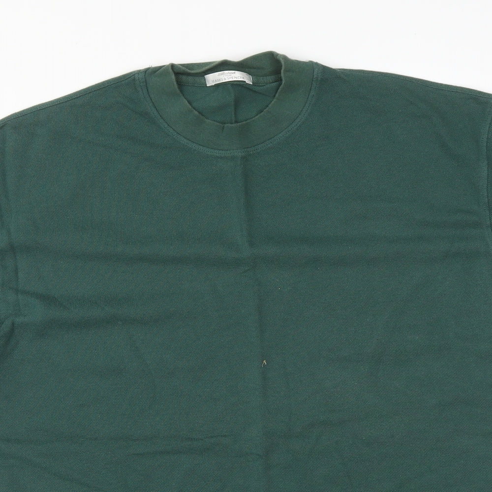 M&S Mens Green    T-Shirt Size M