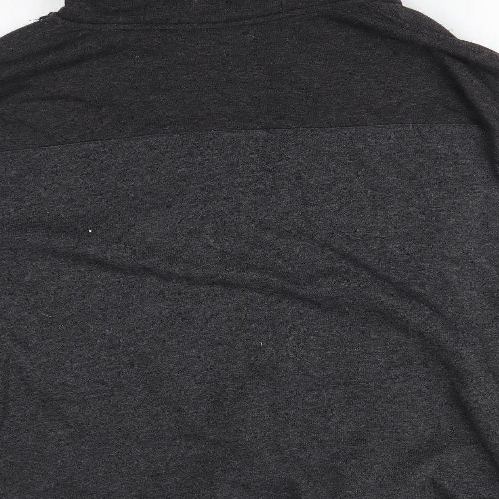 Black Label Mens Grey   Full Zip Hoodie Size 4XL