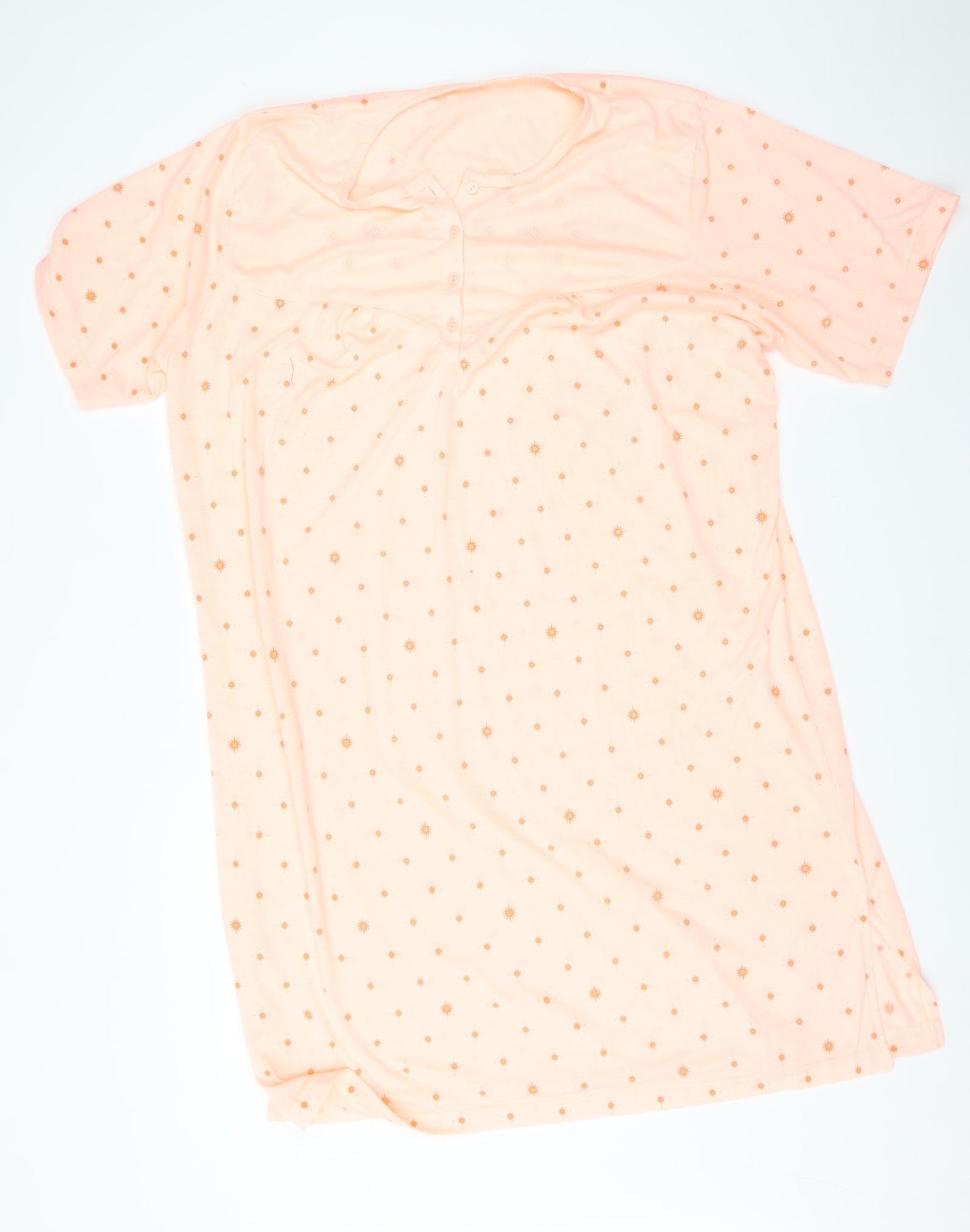 Preworn Womens Orange Geometric   Dress Size 2XL