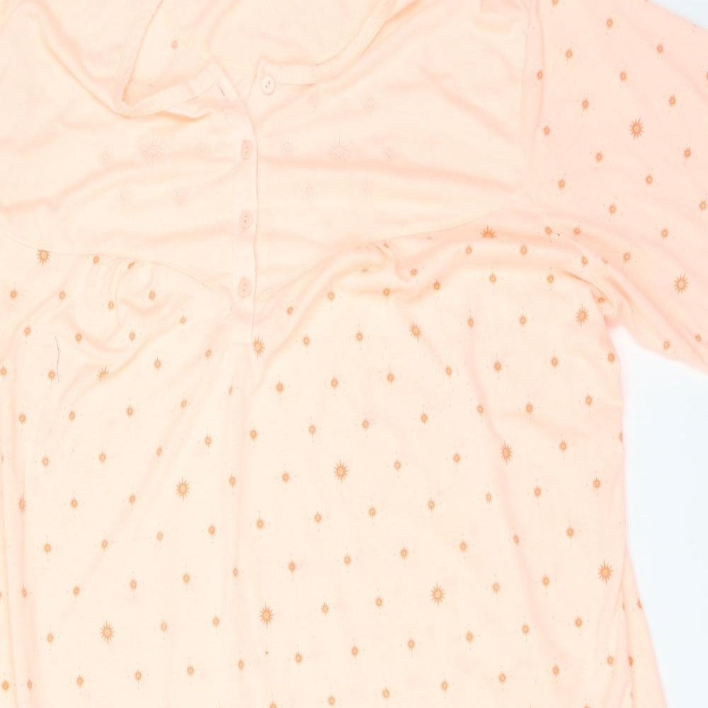 Preworn Womens Orange Geometric   Dress Size 2XL