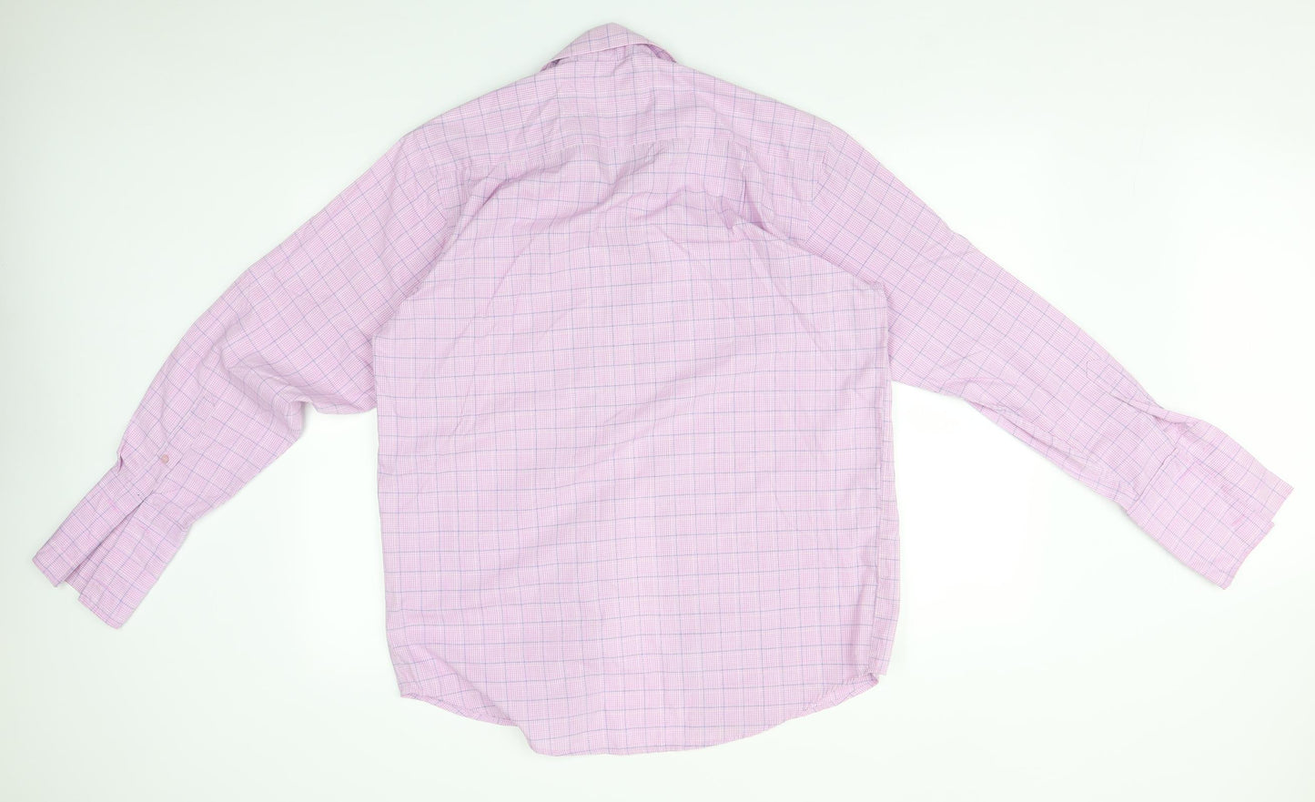 MOSS Mens Pink Check   Button-Up