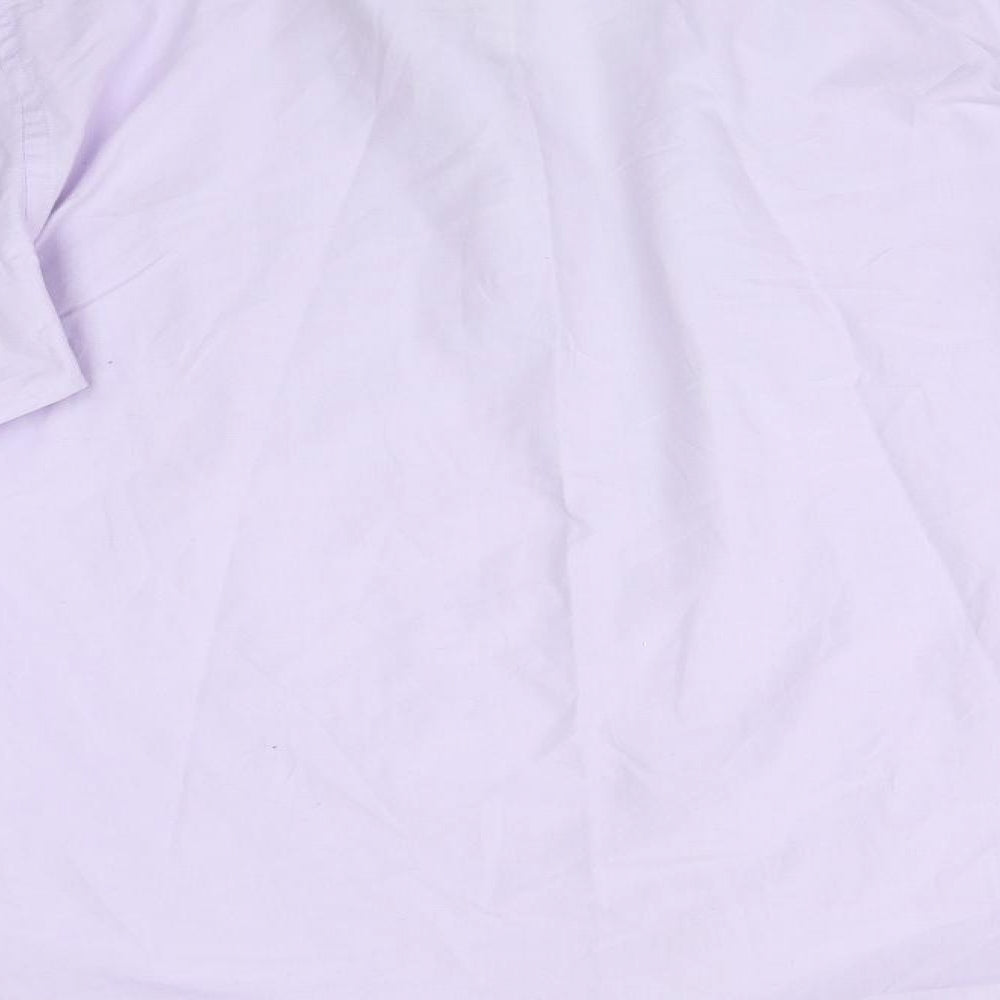 HUSTON HARBOUR Mens Purple    Dress Shirt Size 40