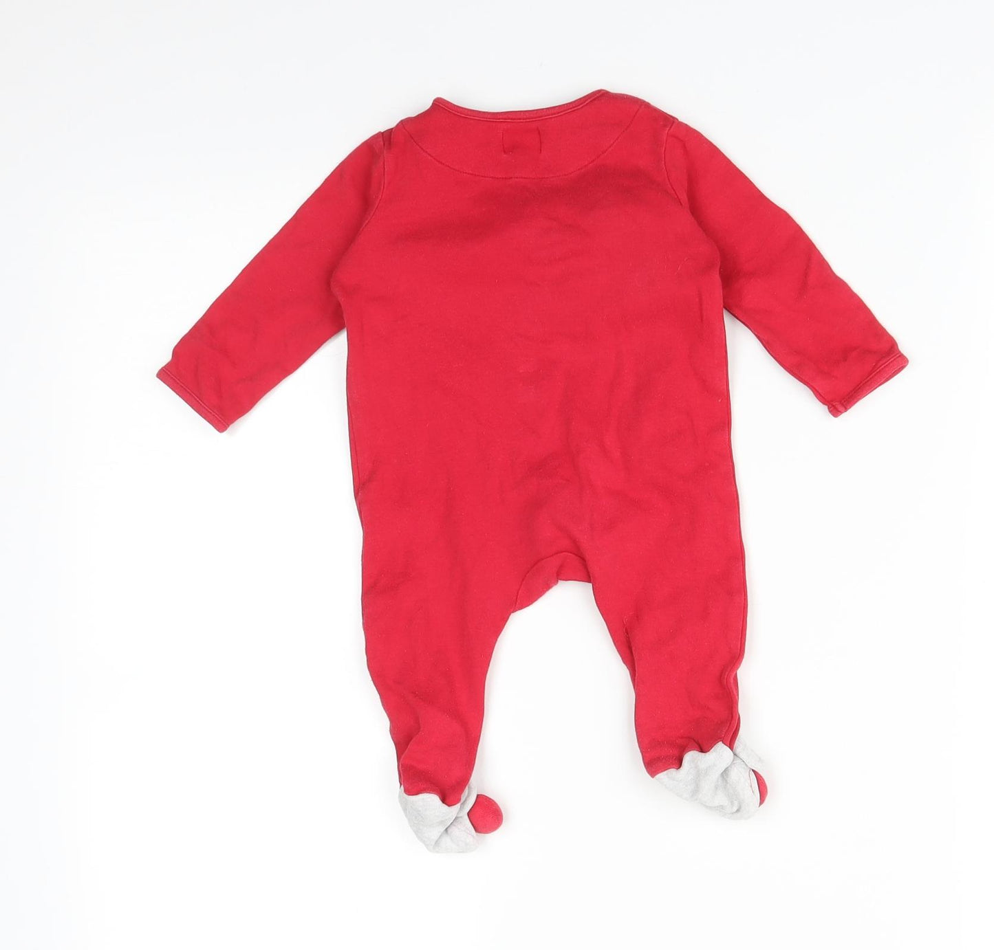 John Lewis Baby Red    Bodysuit Size 0-3 Months  - CHRISTMAS