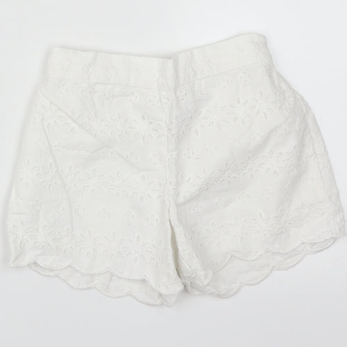 NEXT Girls White Floral   Shorts Size 3-4 Years
