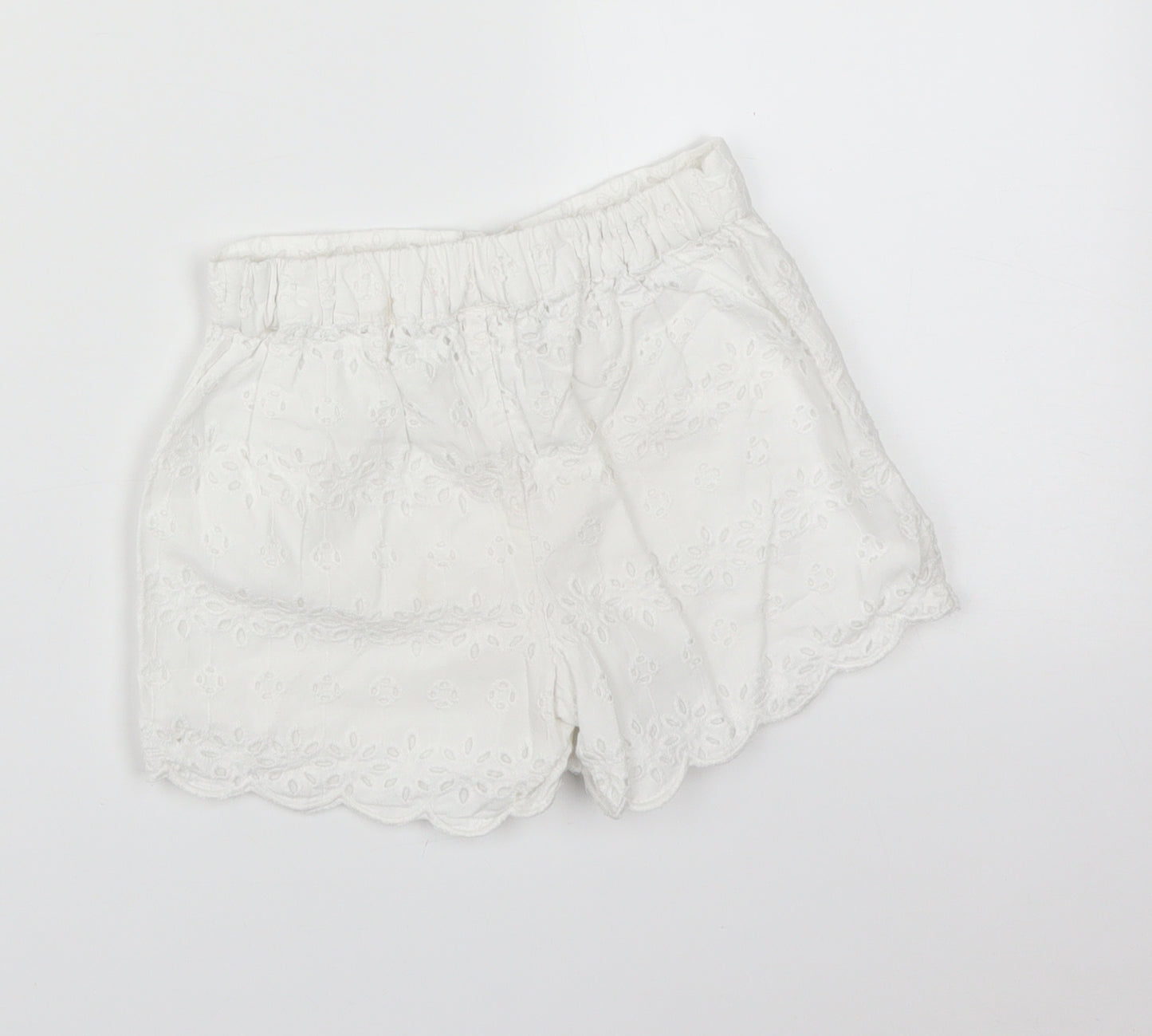 NEXT Girls White Floral   Shorts Size 3-4 Years