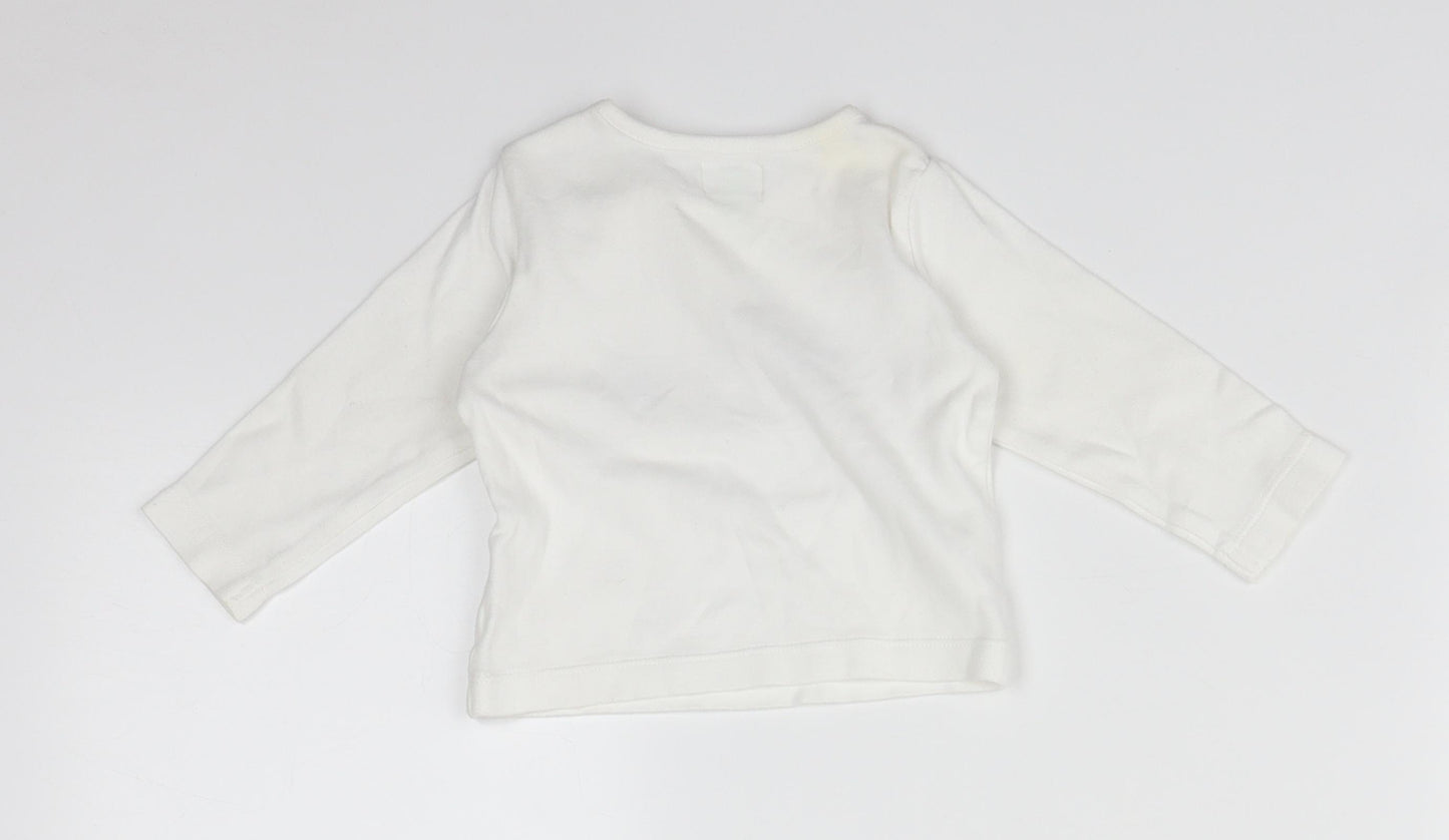 John Lewis Baby White   Basic T-Shirt Size 0-3 Months