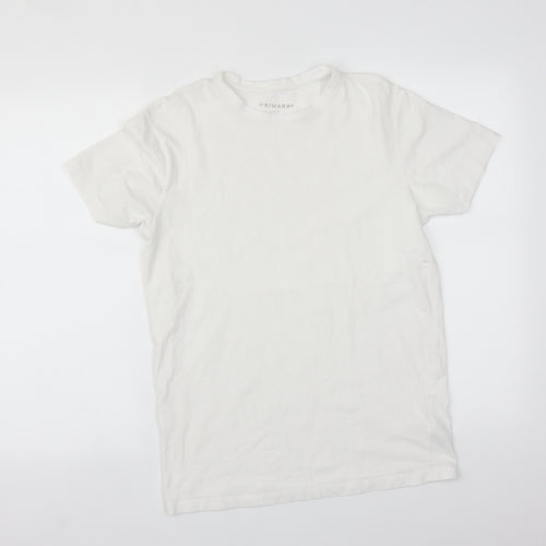 Primark Mens White    T-Shirt Size S