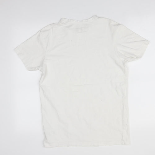 Primark Mens White    T-Shirt Size S