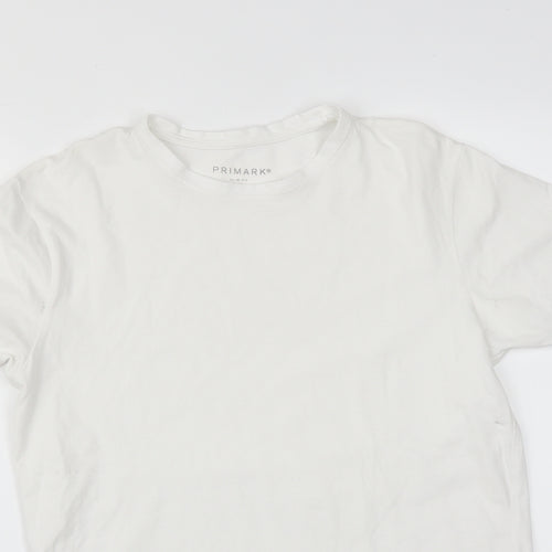 Primark Mens White    T-Shirt Size S