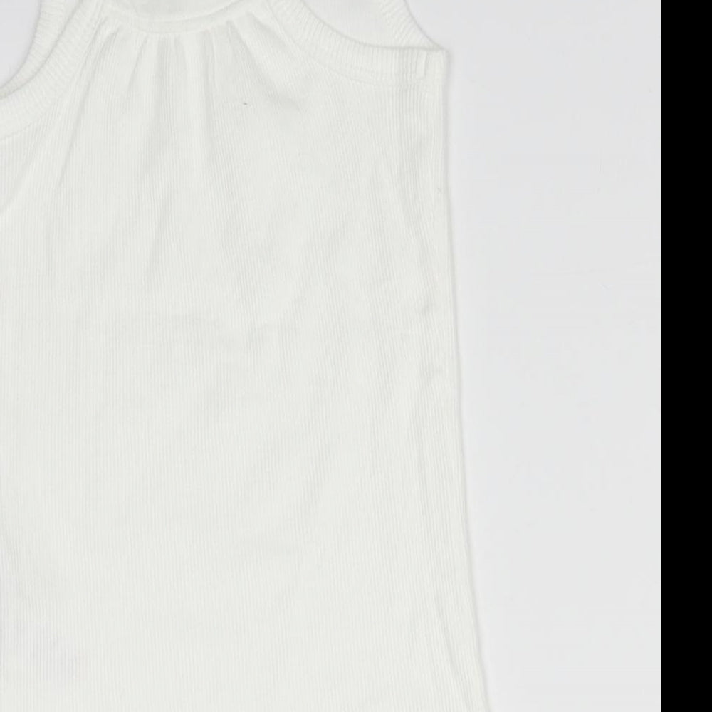 NEXT Girls White   Basic Tank Size 6 Years