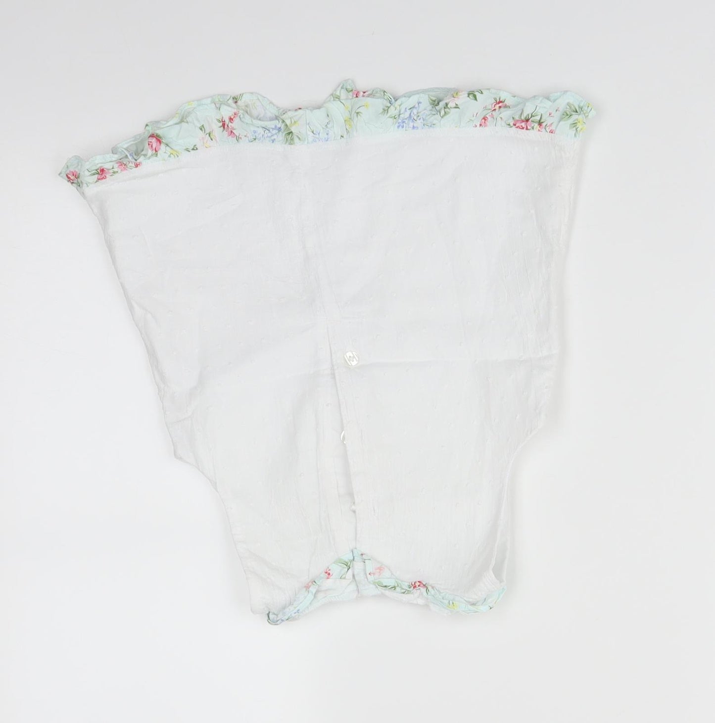 Mini Club Girls White Floral  Basic T-Shirt Size 4-5 Years