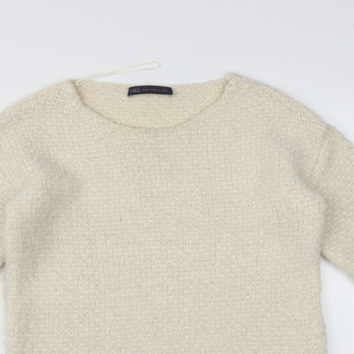 M&S Womens Beige   Pullover Sweatshirt Size 8