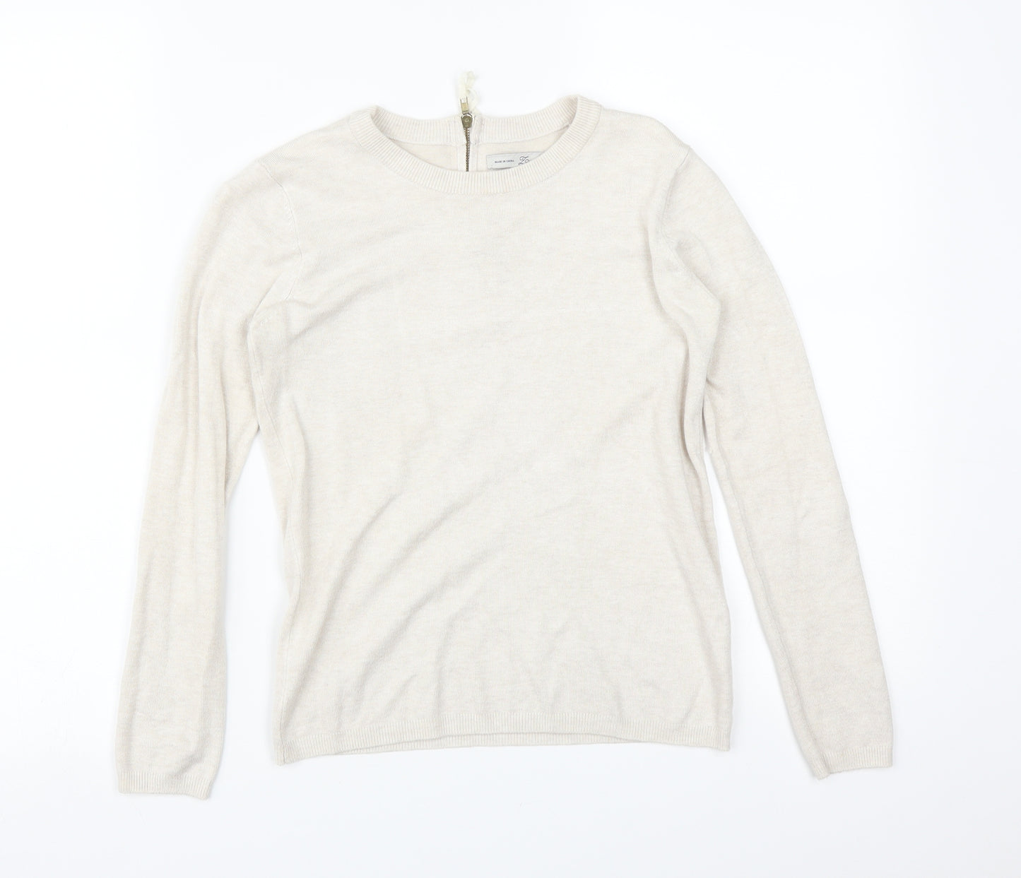 LARA KNIT Womens Beige   Basic T-Shirt Size S