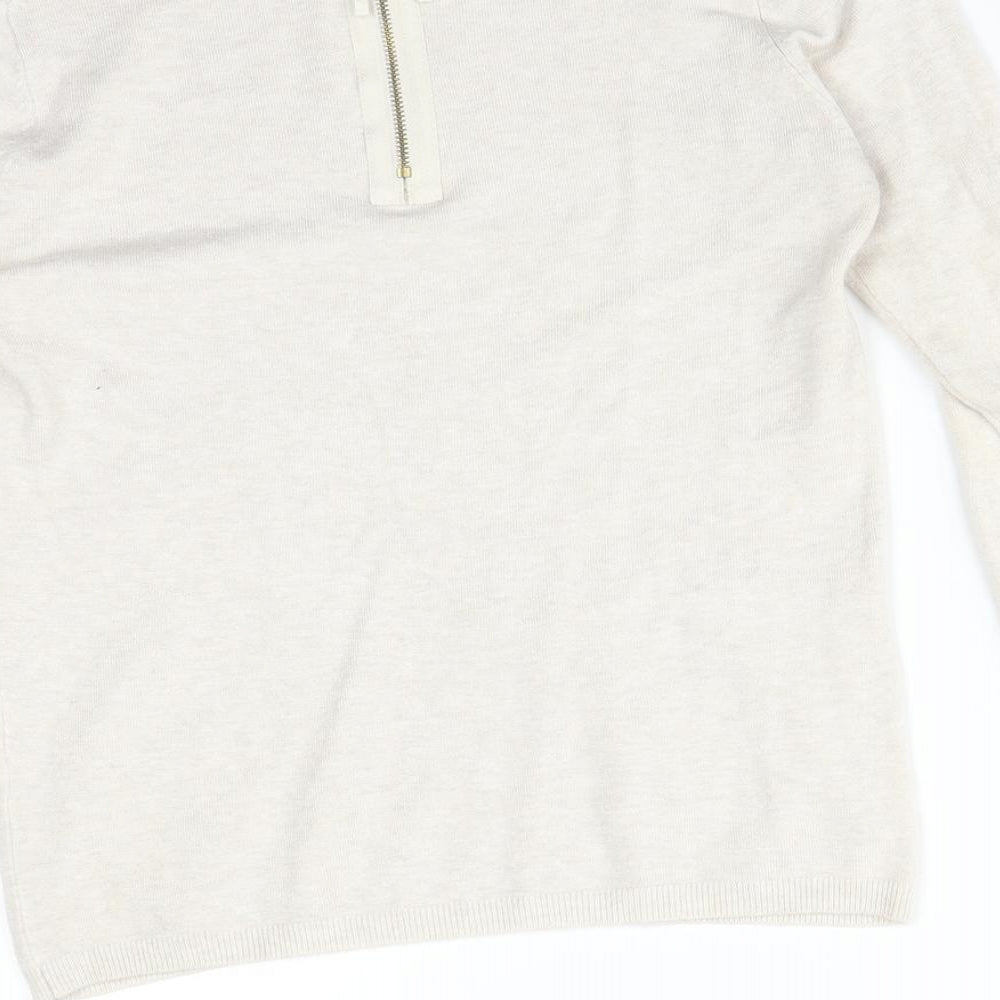 LARA KNIT Womens Beige   Basic T-Shirt Size S