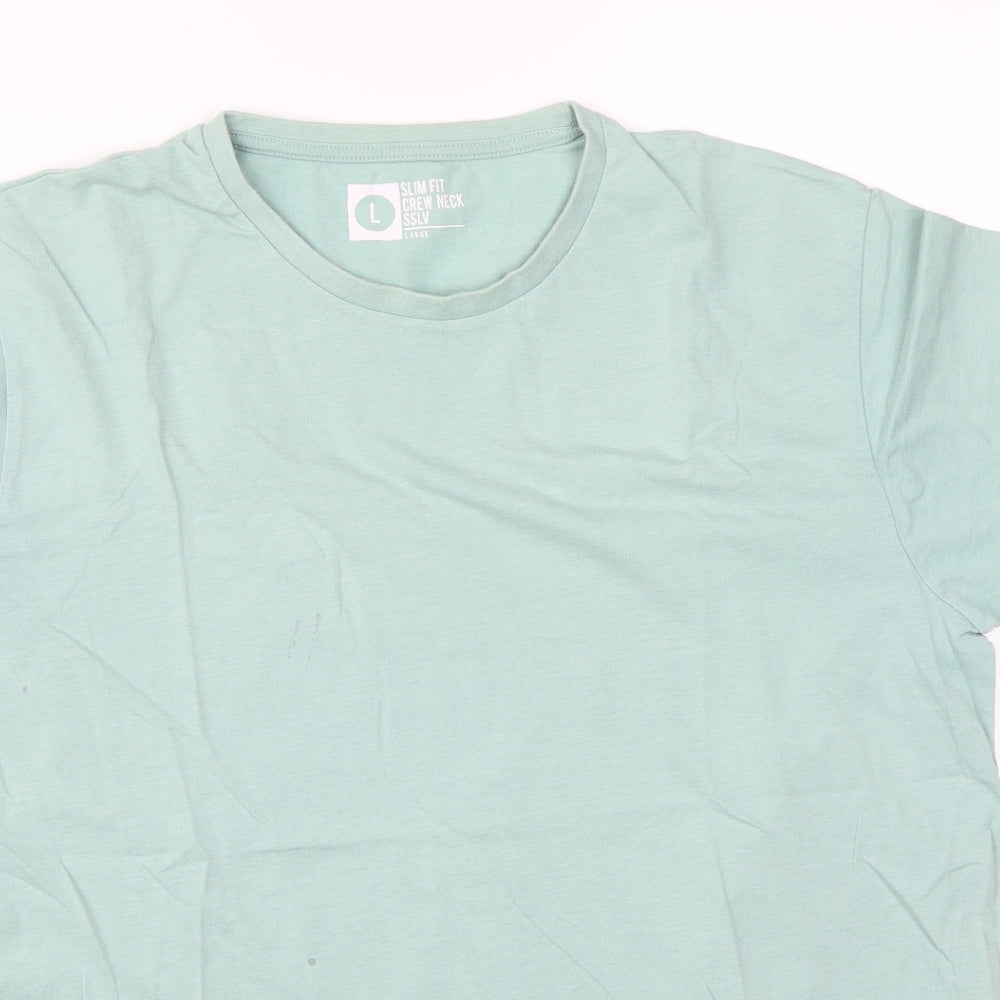 Cedar Wood State Mens Green    T-Shirt Size L