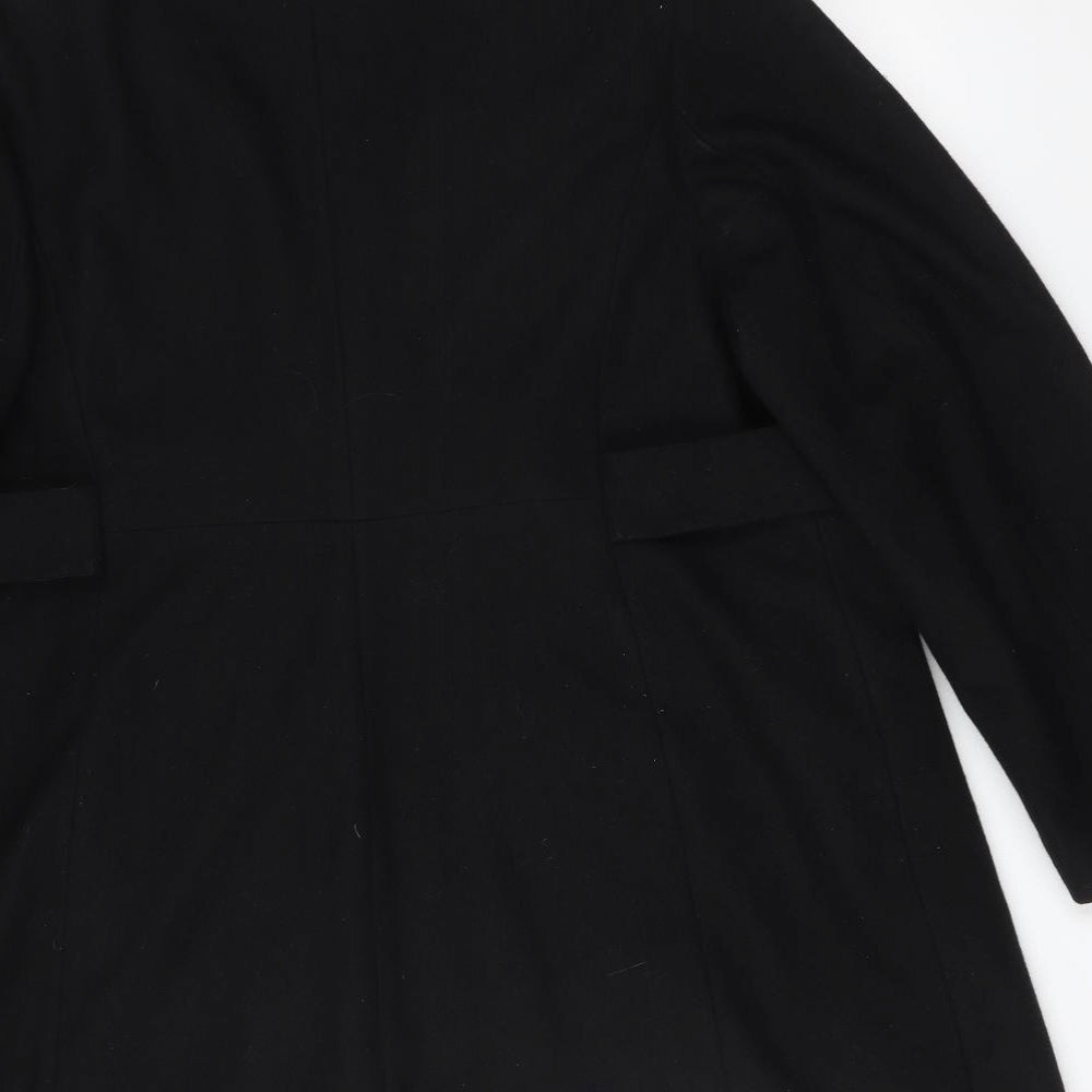 George Womens Black   Overcoat Coat Size 18