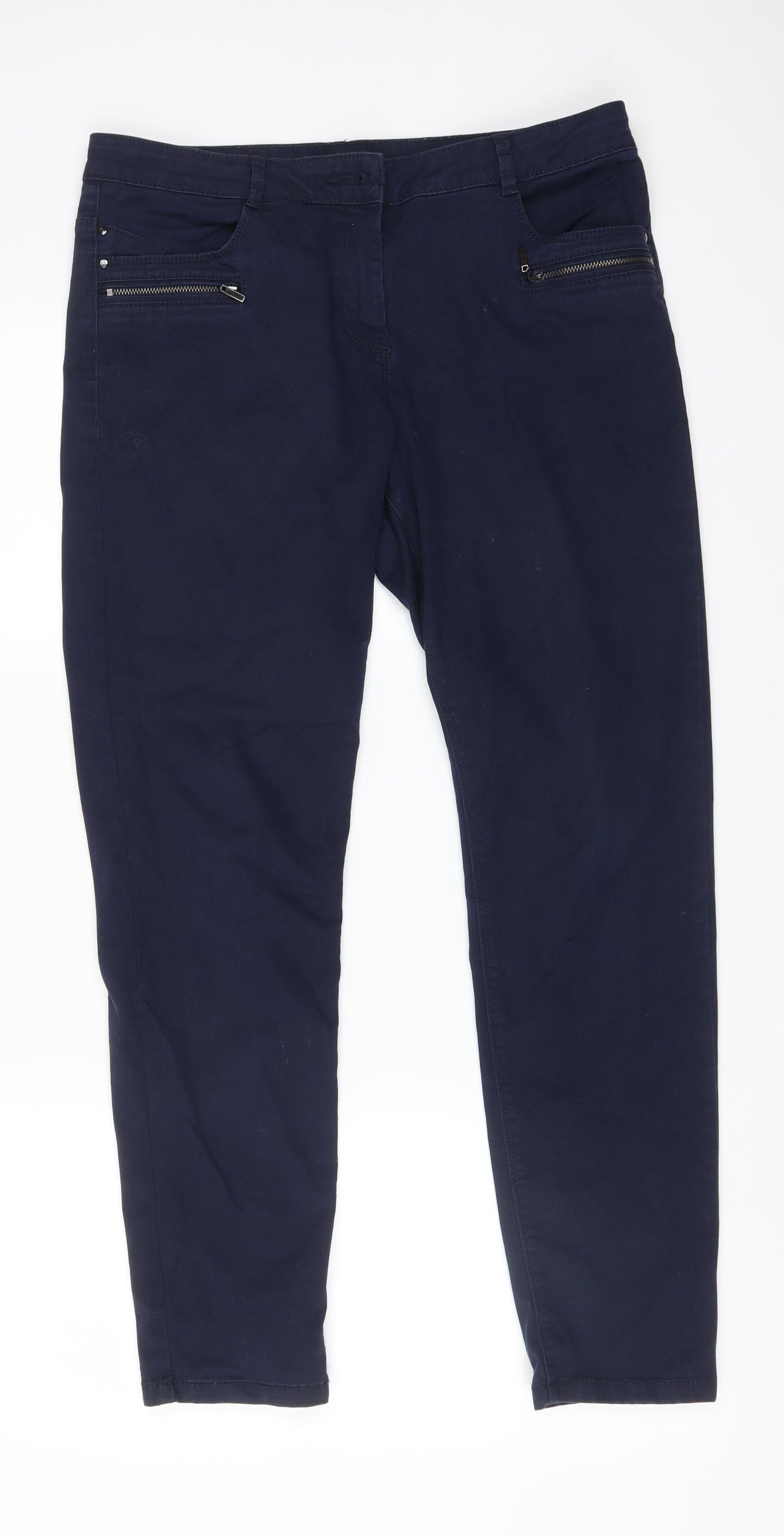 George Womens Blue   Straight Jeans Size 12 L28 in