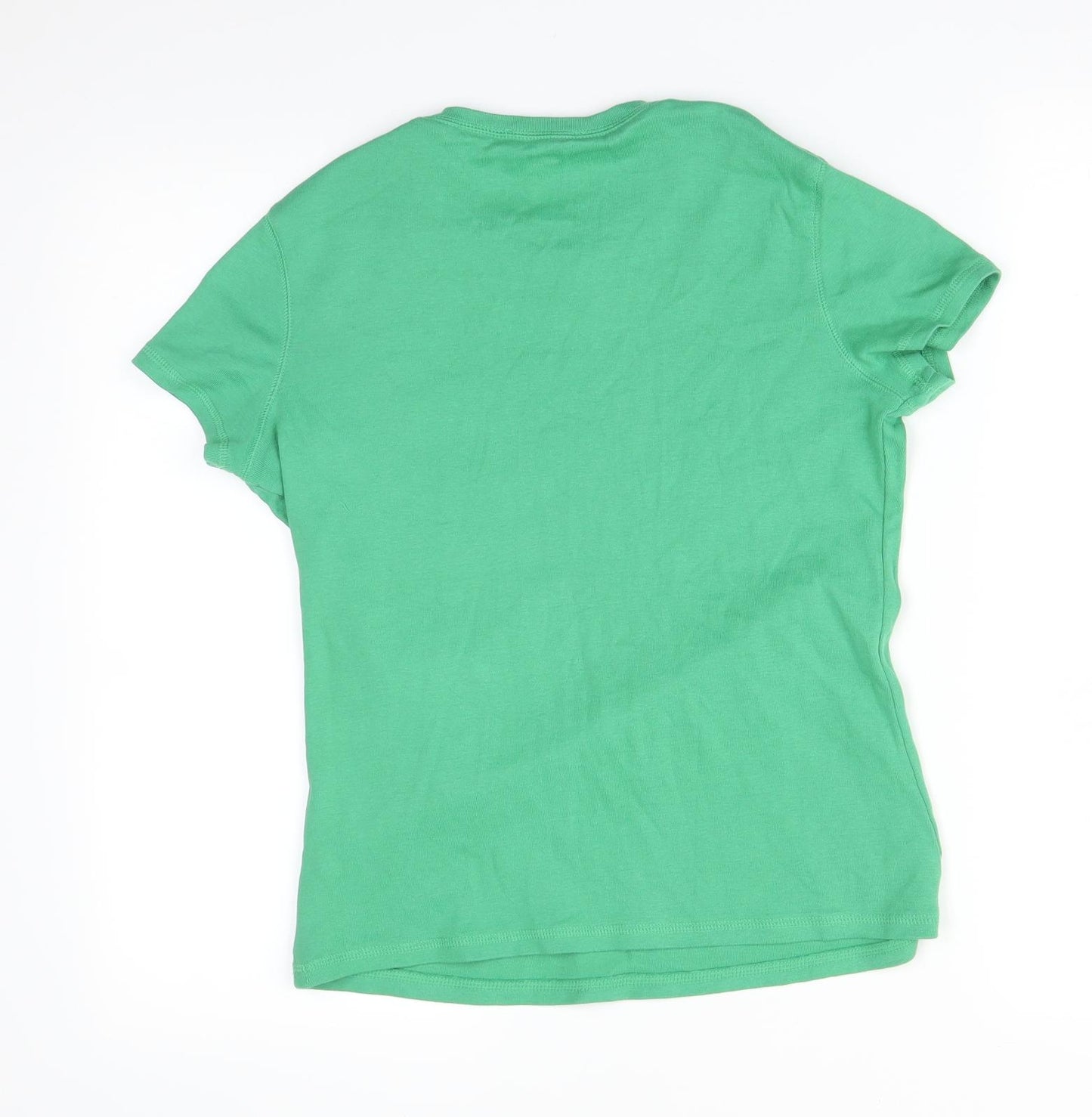 M&S Womens Green   Basic T-Shirt Size 14