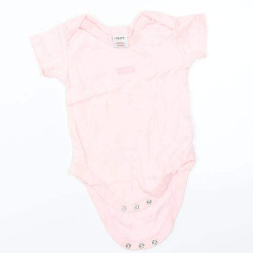 NEXT Girls Pink   Babygrow One-Piece Size 6-9 Months