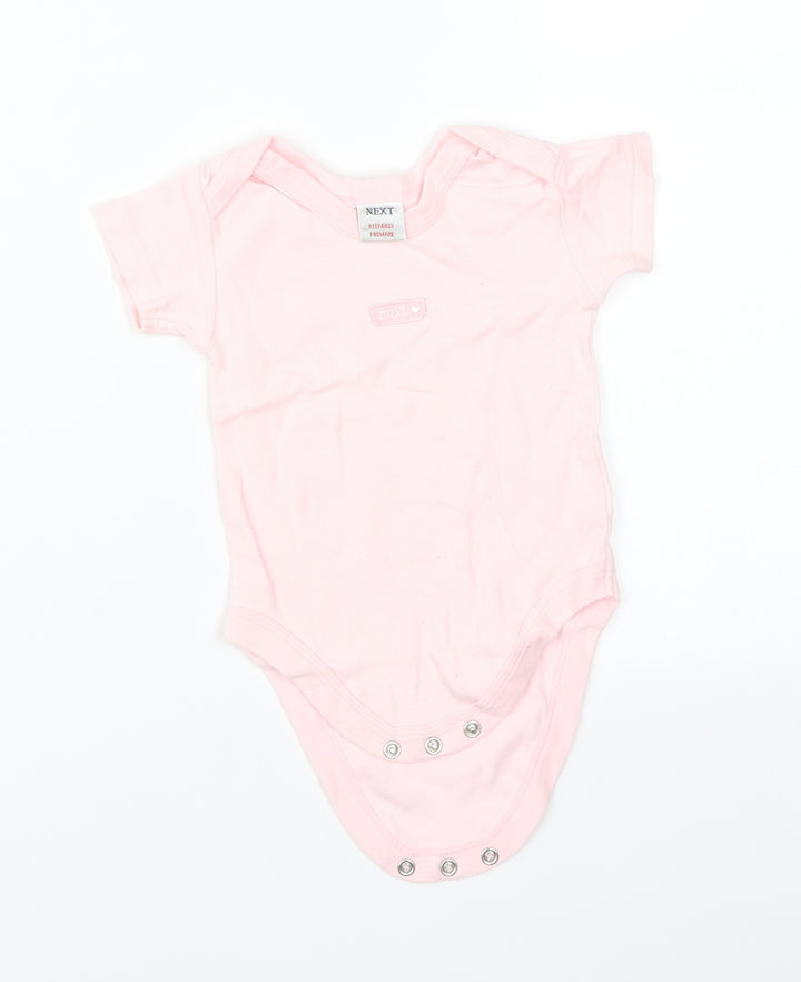NEXT Girls Pink   Babygrow One-Piece Size 6-9 Months