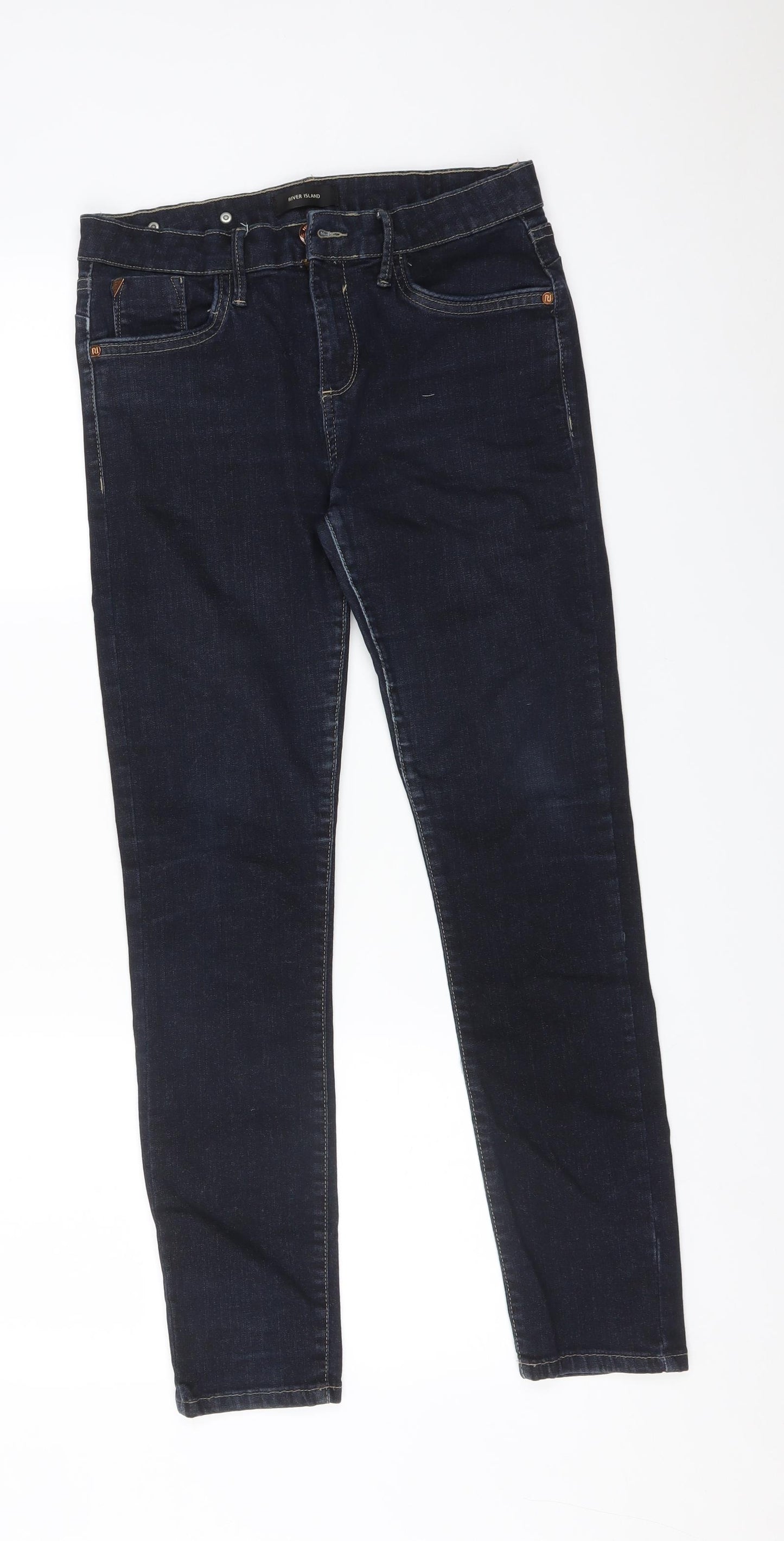 River Island Womens Blue   Skinny Jeans Size 12 L27 in
