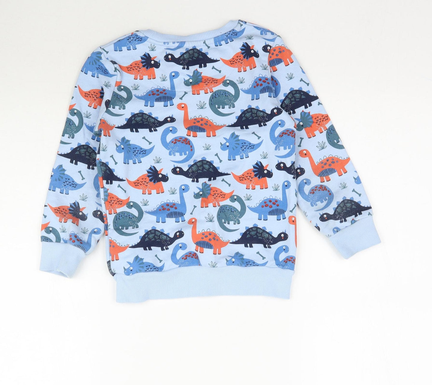 Debenhams Boys Blue    Pyjama Top Size 5-6 Years  - Dinosaur
