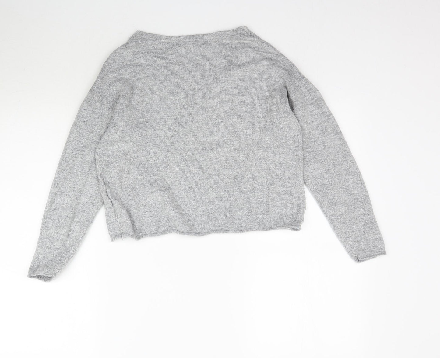 H&M Womens Grey  Knit Pullover Jumper Size S