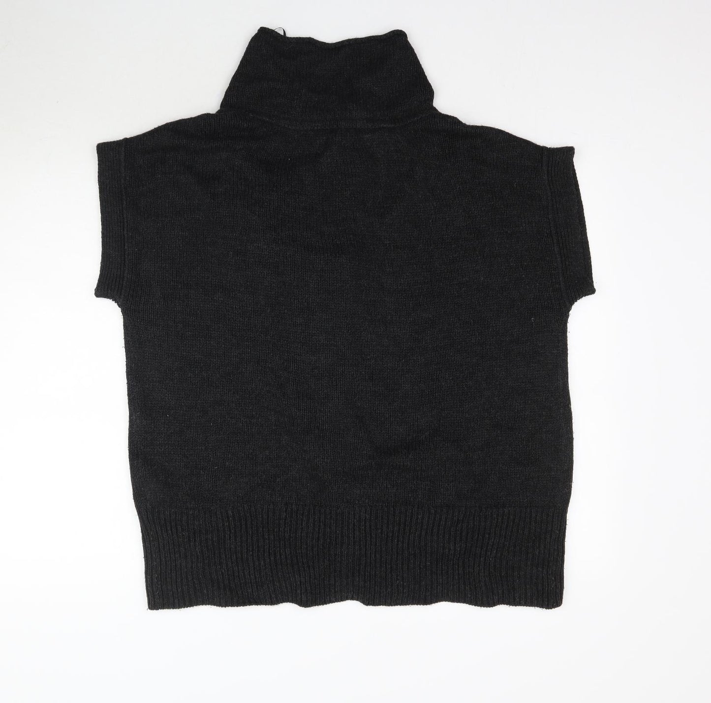 Marks and Spencer Womens Black  Knit Cardigan Jumper Size L  - Asymmetric buttons