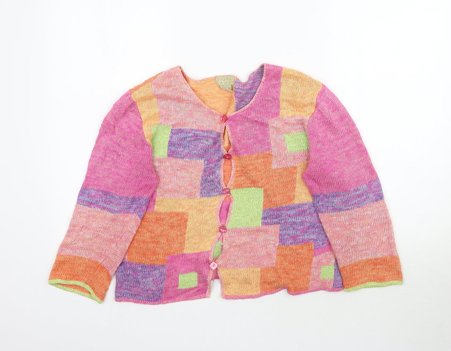 Sigrid Sport Womens Multicoloured  Knit Cardigan Jumper Size S