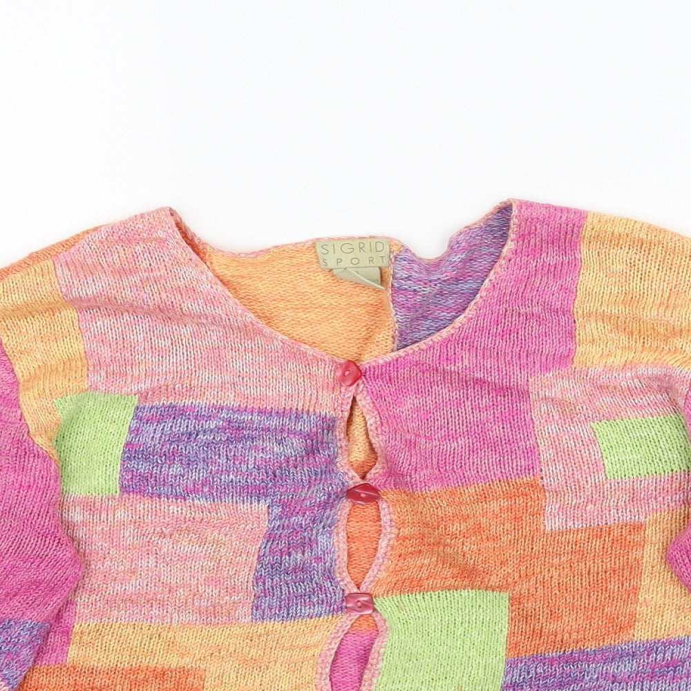 Sigrid Sport Womens Multicoloured  Knit Cardigan Jumper Size S