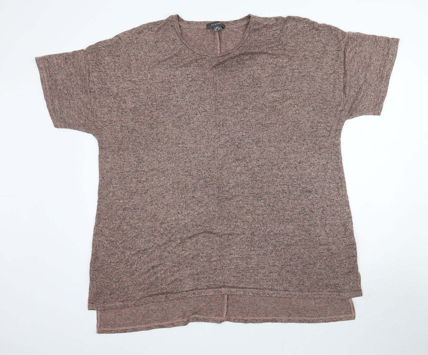 Primark Womens Multicoloured  Knit Basic T-Shirt Size 2XL