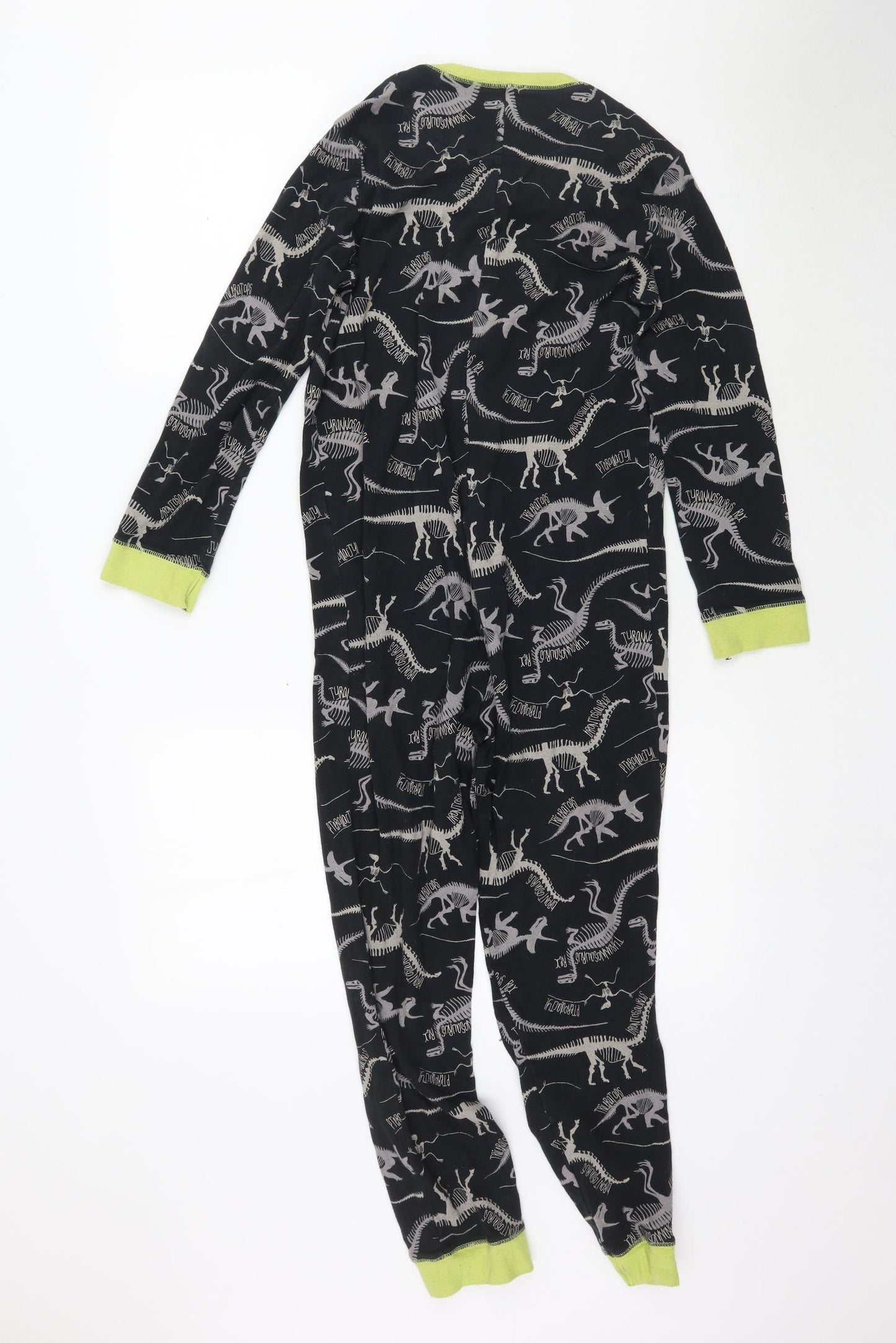 George Boys Black Solid   One Piece Size 12-13 Years  - Dinosaur print onesie