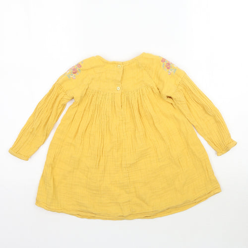 NEXT Girls Yellow   Fit & Flare  Size 2-3 Years
