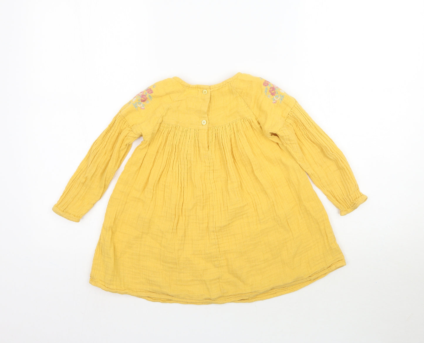 NEXT Girls Yellow   Fit & Flare  Size 2-3 Years