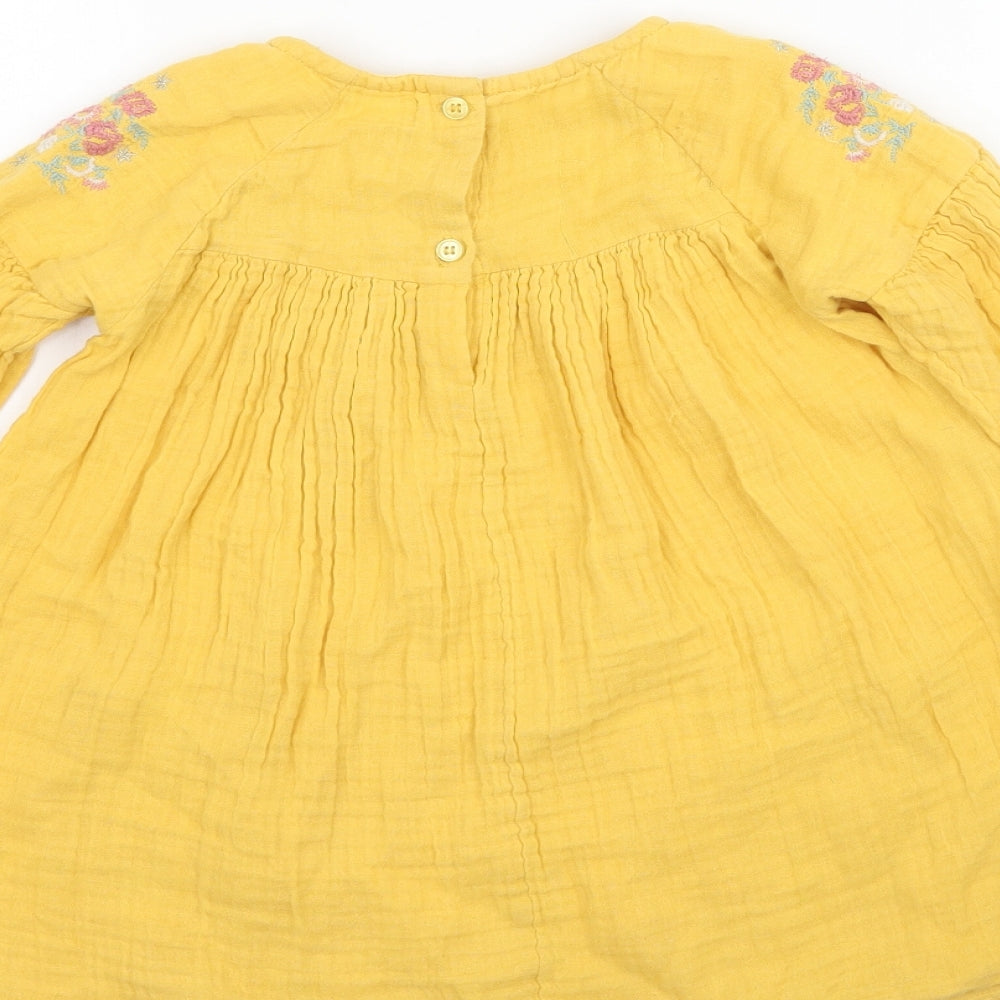 NEXT Girls Yellow   Fit & Flare  Size 2-3 Years